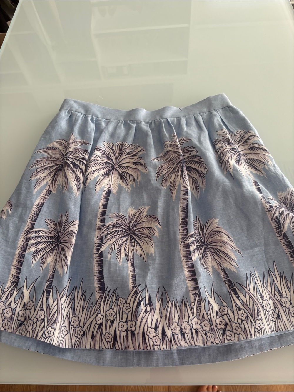 JCrew Palm tree skirt Size 4